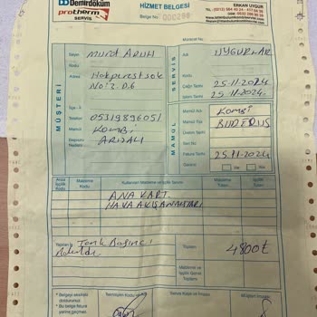 Kombi Ödemesi İçin Gereksiz Evrak Talebi