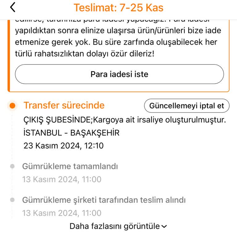 Aras Kargo'nun Geciken Teslimatı Ve İletişim Sorunları