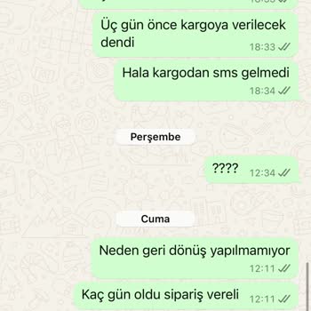 Ürün Gönderilmedi, İletişim Kurulamıyor