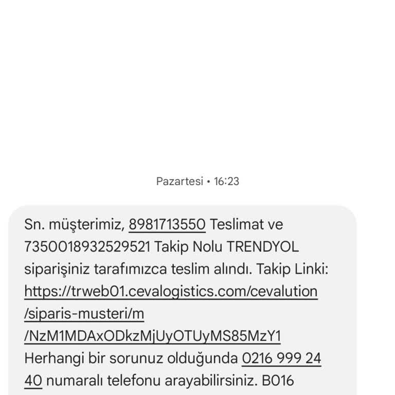 Teslimat Gecikmesi Ve İletişim Sorunu