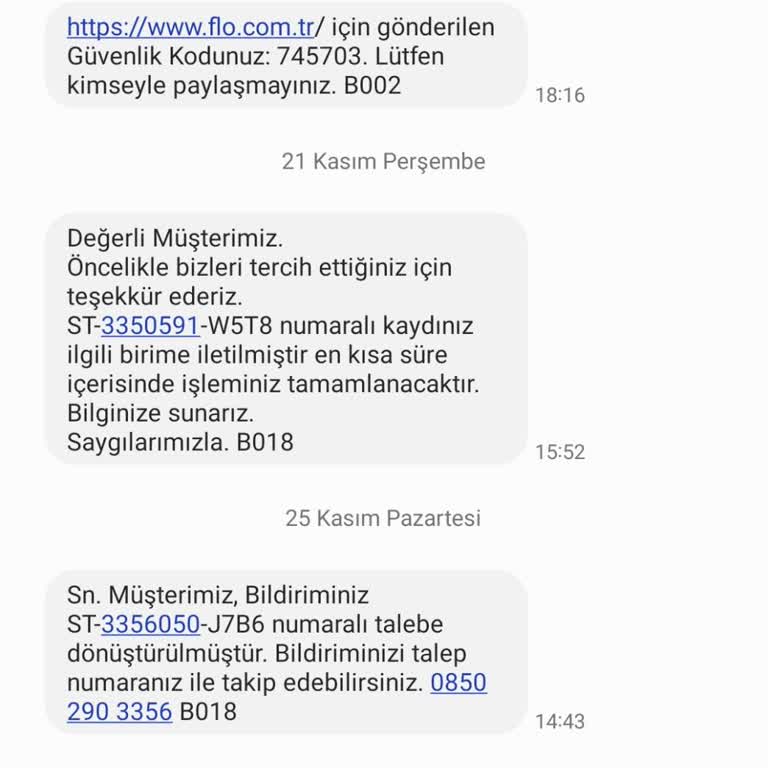 FLO'dan 22 Gündür Beklenen Paket