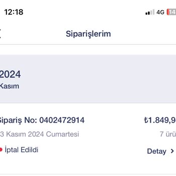 İptal Edilen Ürünler Ve İletişim Eksikliği