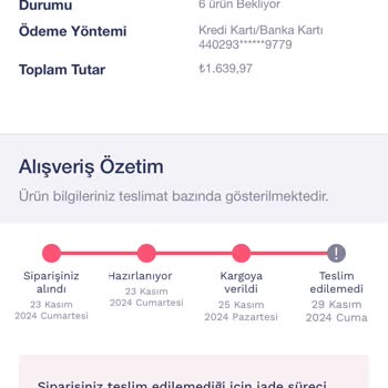 İptal Edilen Ürünler Ve İletişim Eksikliği