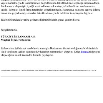 İş Bankası Ve Pazarama'nın Yanıltıcı Taksit Kampanyası