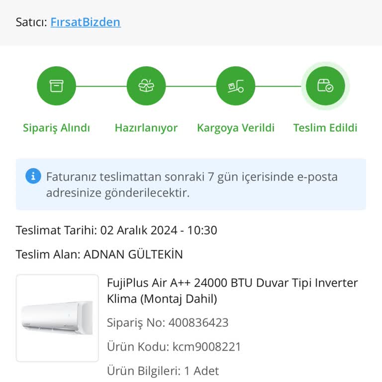 Boş Zarf Şoku: Sipariş Teslim Edilmedi