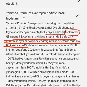 Vodafone Paketindeki İnternet Dağılımı Ve Yanıltıcı Kampanya