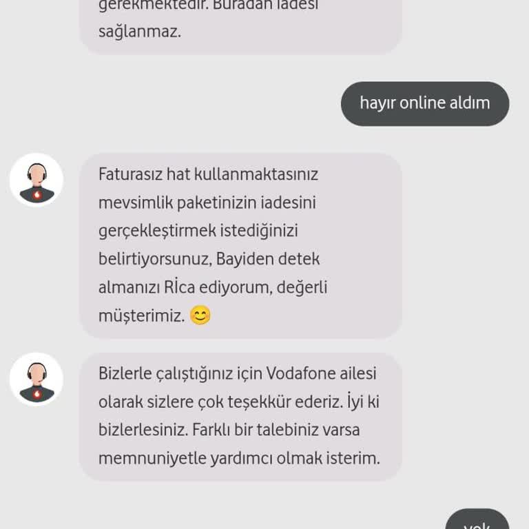 Vodafone'un İade Politikası Sorunu