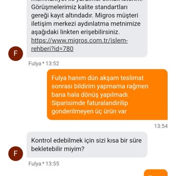 Migros Sanal Market Teslimat Sorunu: Eksik Ürünler Ve İletişim Problemleri