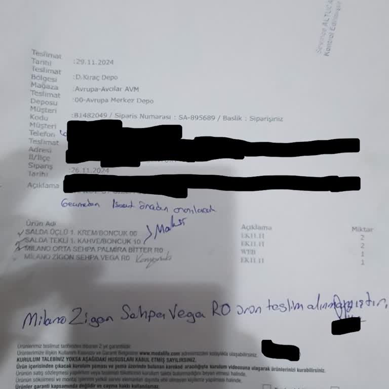 Eksik Ürün Teslimatı Ve İletişim Sorunları