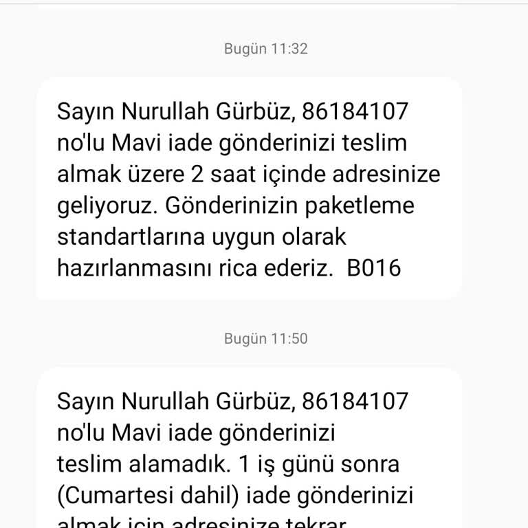 Kargo Şirketinin Hizmet Eksikliği Ve İletişim Sorunu