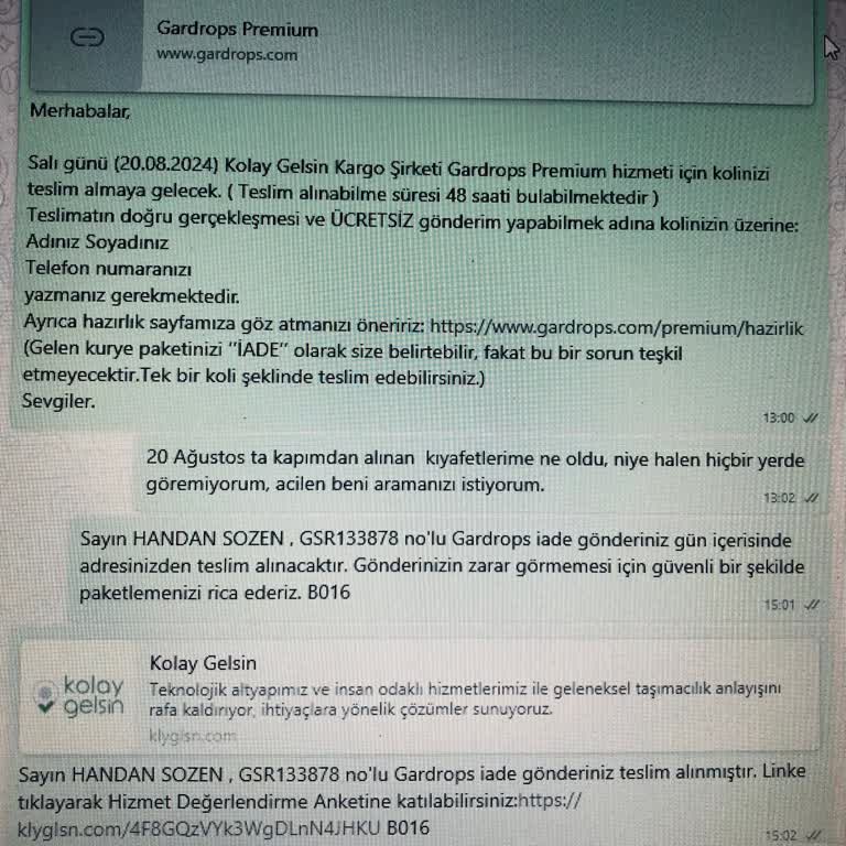 Kayıp Kıyafetler Ve Cevapsız Başvurularla Gardrops Premium Sorunu