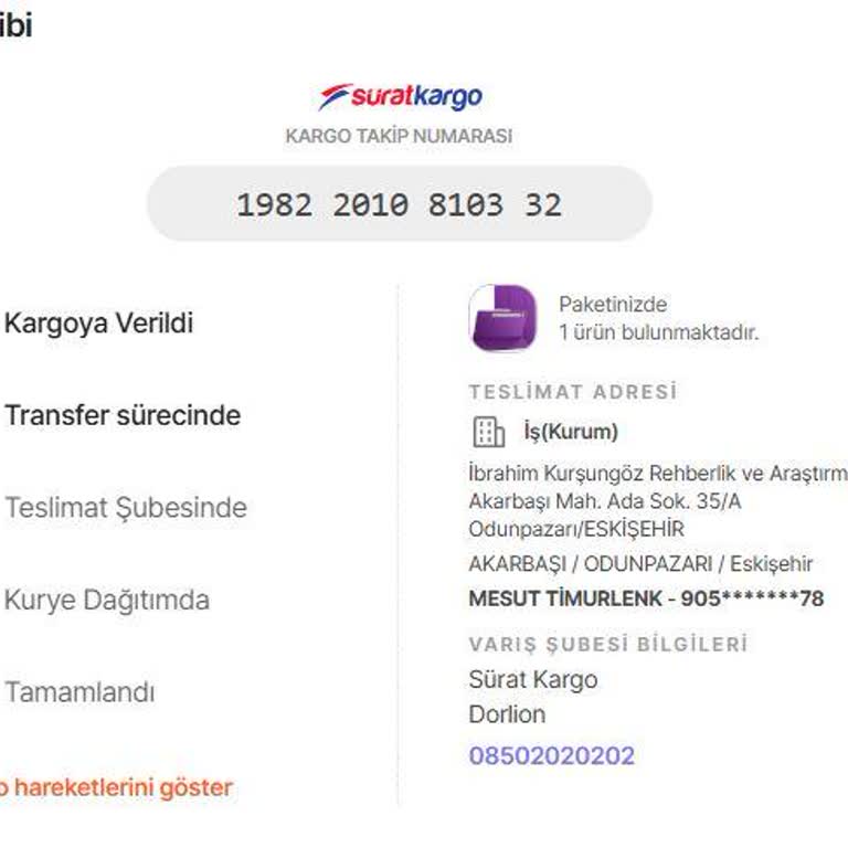 Yanıltıcı Kargo Bilgileri Ve Saygısız Hizmet