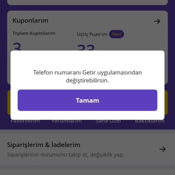 Getir Kuponlarım Onay Sorunu Nedeniyle Kullanılamıyor