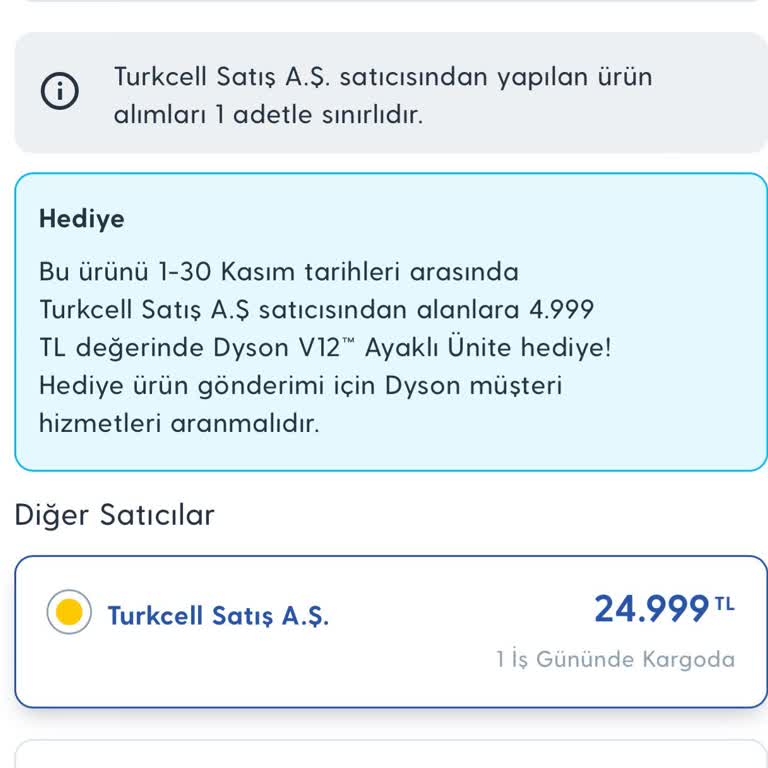 Dyson V12 Süpürge Hediye Problemi: Müşteri Mağduriyeti
