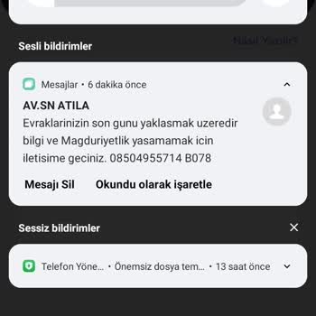 Yanıltıcı Mesajlarla Karşı Karşıya Kaldım