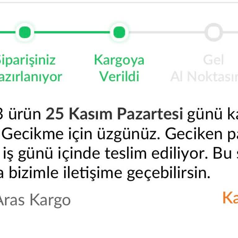 Trendyol Gel Al Noktası Teslimat Sorunu