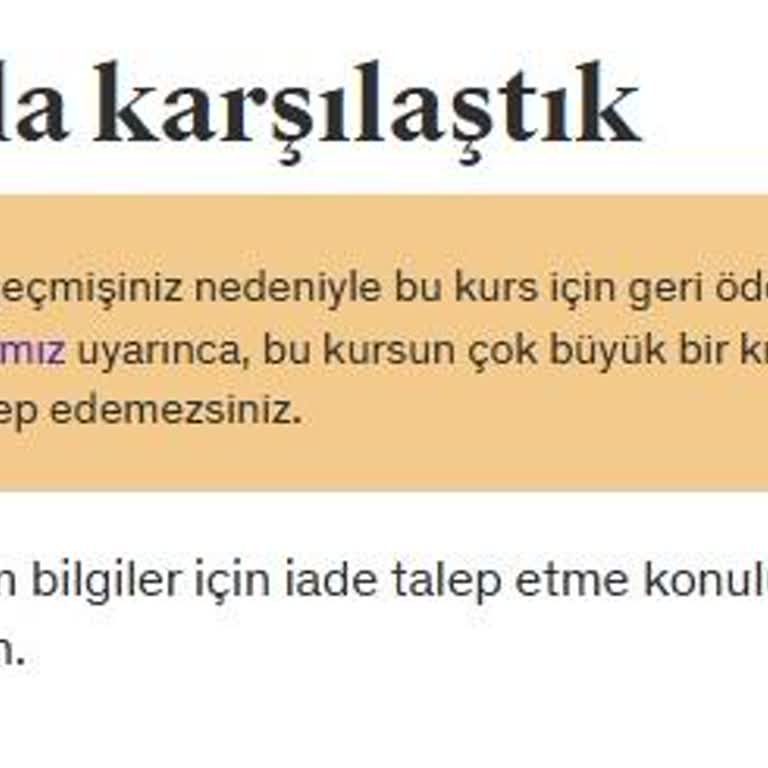 Udemy'den Geri Ödeme Sorunu: İzleme Geçmişi Yanıltıyor