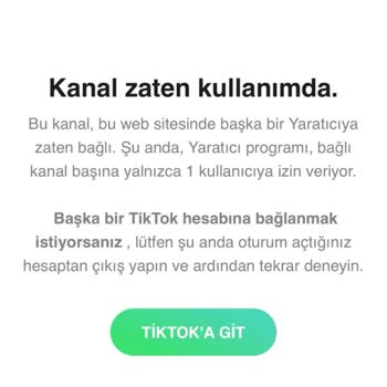 TikTok Creator Sitesine Giriş Sorunu