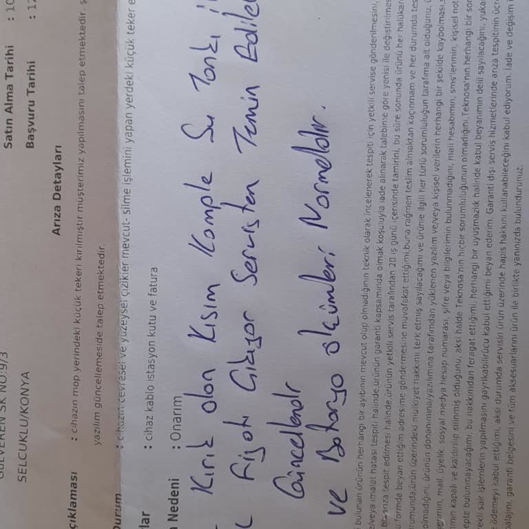 Garanti Kapsamında Olmayan Tamir Ücreti Şoku