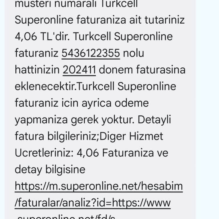 Altyapı Sorunu Nedeniyle Fatura İptali Talebi
