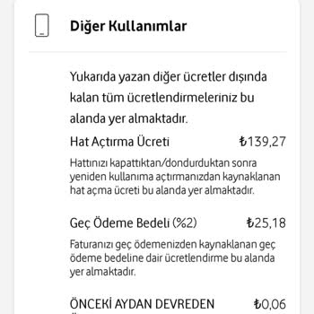 Vodafone'dan Haksız Açma Kapama Ücreti Talebi