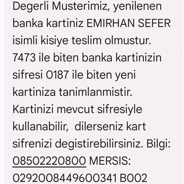 Denizbank Kart Teslimatında Büyük Hata