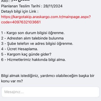 Aras Kargo İle Yaşanan Teslimat Sorunu