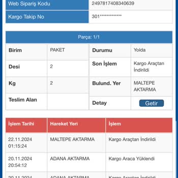Sürat Kargo'nun 13 Günlük Teslimat Gecikmesi Mağduriyeti