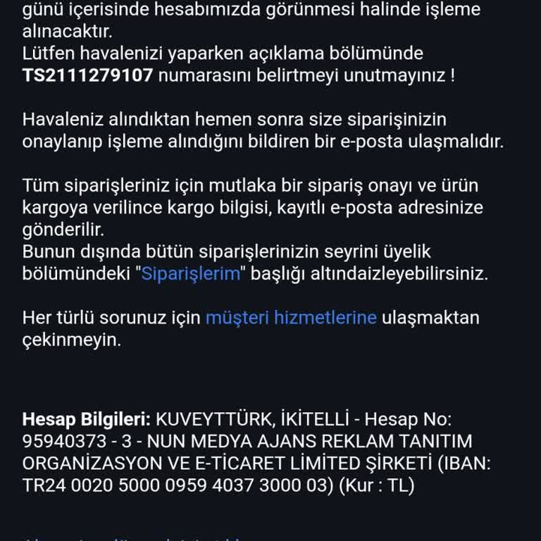 Sipariş İptali Ve İletişim Sorunları