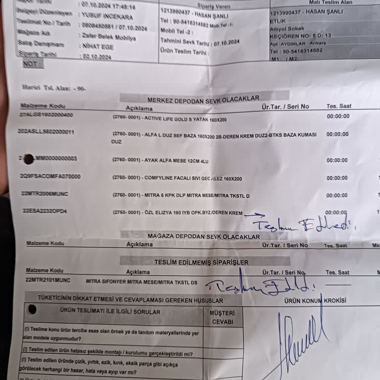 İstikbal Mağazasından Yatak Odası Takımı Sorunu