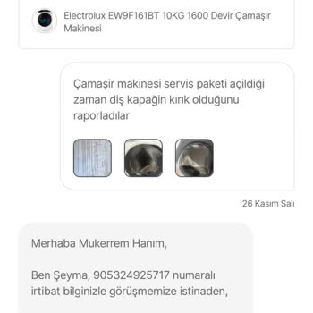 Kırık Çamaşır Makinesi Ve İade Sorunu