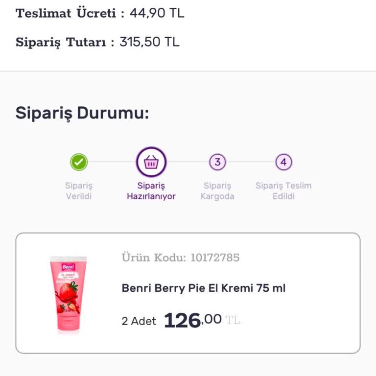 Gratis Uygulamasında Sipariş Belirsizliği