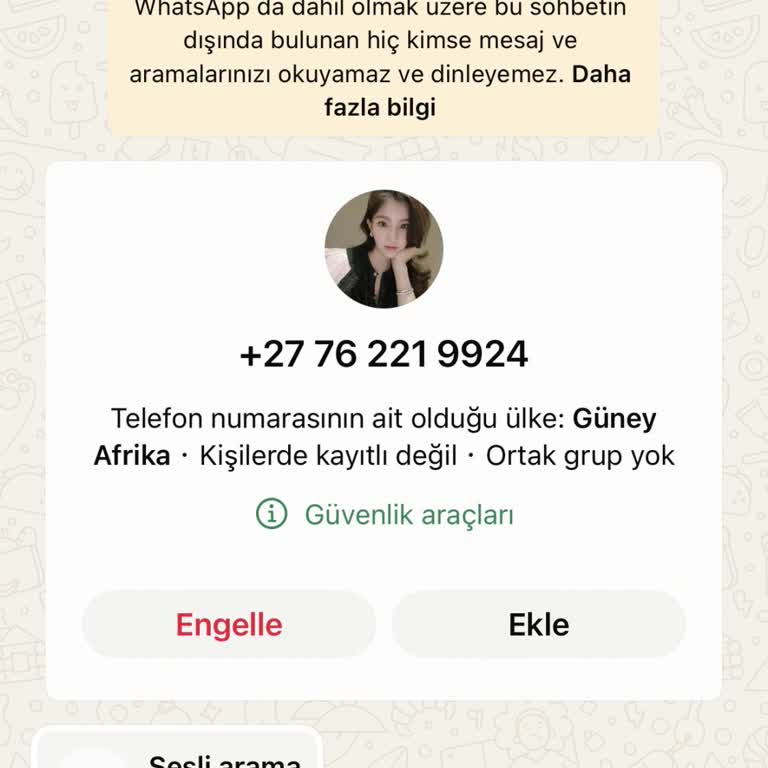 Güney Afrika'dan Gelen Beklenmedik Çağrı Ve WhatsApp Güvenlik Endişesi