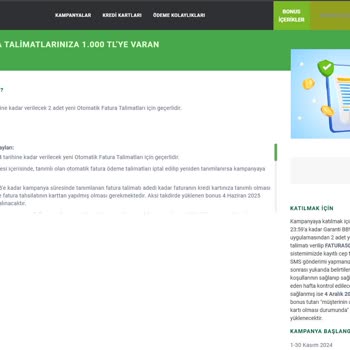 Garanti BBVA Bonus Kampanyası Hayal Kırıklığı