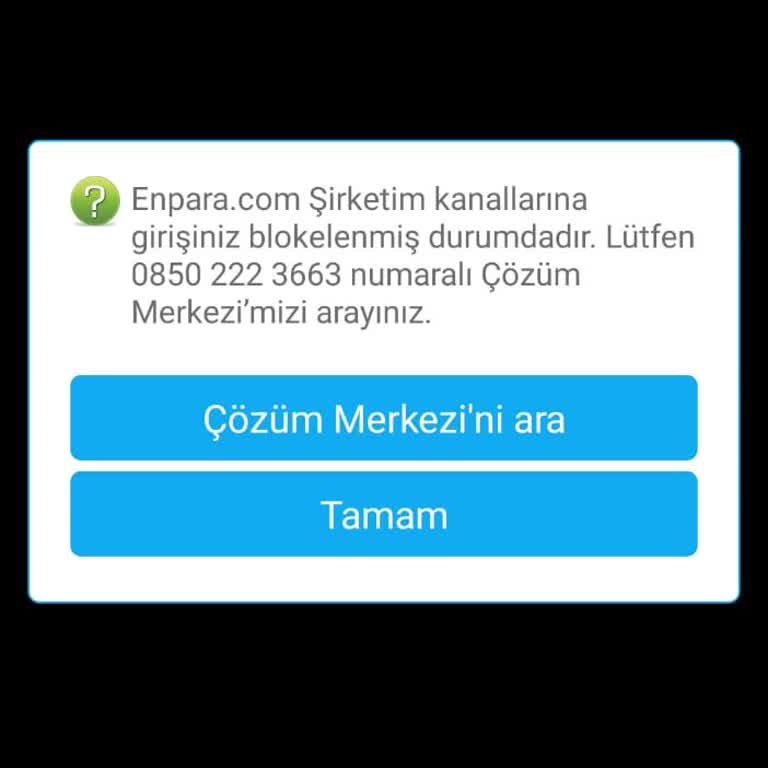 Enpara Şirketim Hesabına Bloke: Müşteri Hizmetleri Geri Dönüş Yapmadı