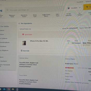 Turkcell Pasaj'dan Yanıltıcı Stok Bilgisi Ve Sipariş İptali