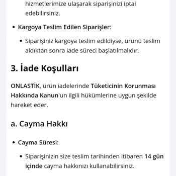 Onlastik.com'dan Aldığım Lastiklerin Teslim Edilmemesi Ve İade Sorunu