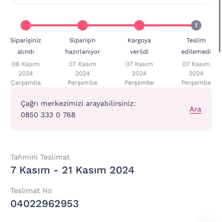 Para İadesi Yapılmayan Sipariş İçin Hayal Kırıklığı