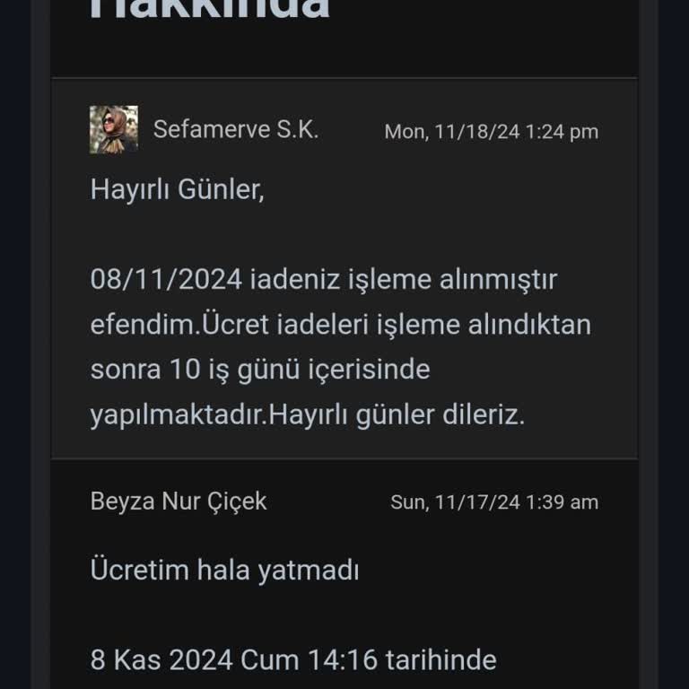 Sefamerve'den İade Sorunu Ve Mağduriyet