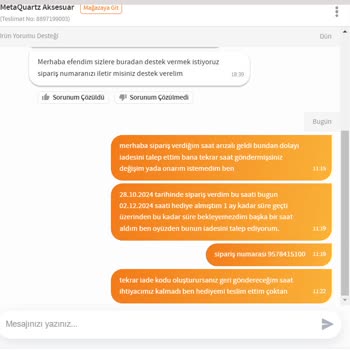 Trendyol'dan Aldığım Arızalı Saat Ve İade Sorunu
