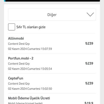 Vodafone Mobil Ödeme Aboneliği Ve Yüksek Fatura Sorunu