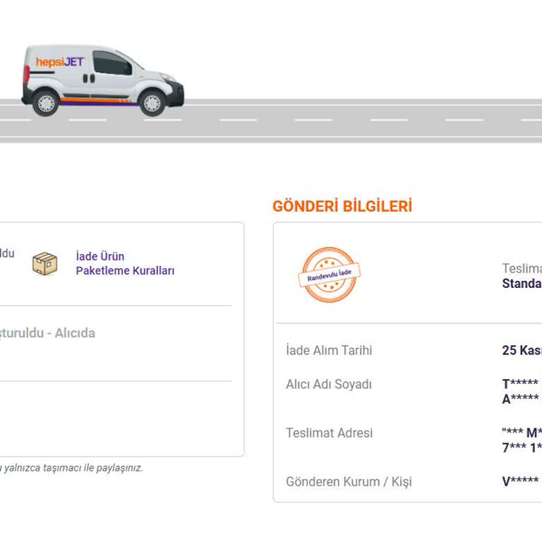 Hepsijet Kargo Gecikmesi Ve İade Sürecindeki Belirsizlik