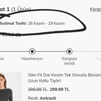 DeFacto'dan Geciken Kargo Ve İletişim Sorunu