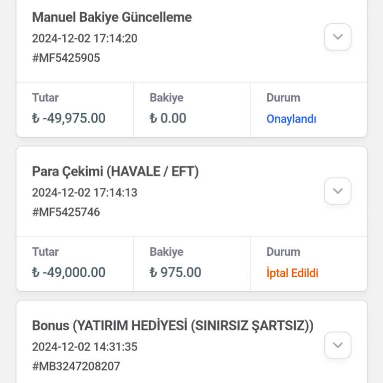 Hesap Bakiyesinin Haksız Sıfırlanması