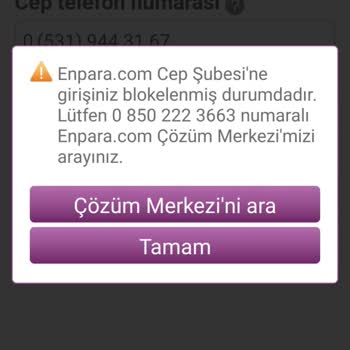 Enpara Uygulama Blokesi Sorunu