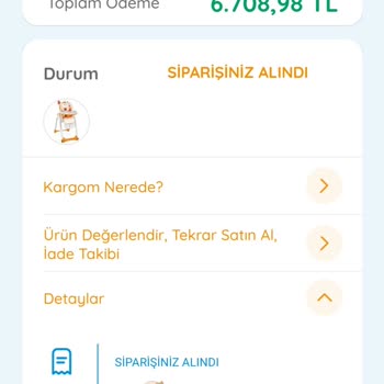 Mama Sandalyesi Siparişinde Fiyat Ve Stok Sorunu