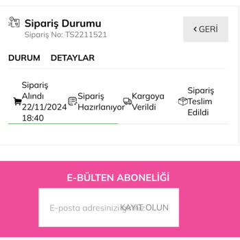 Sipariş Hazırlanıyor: 10 Günlük Bekleyiş