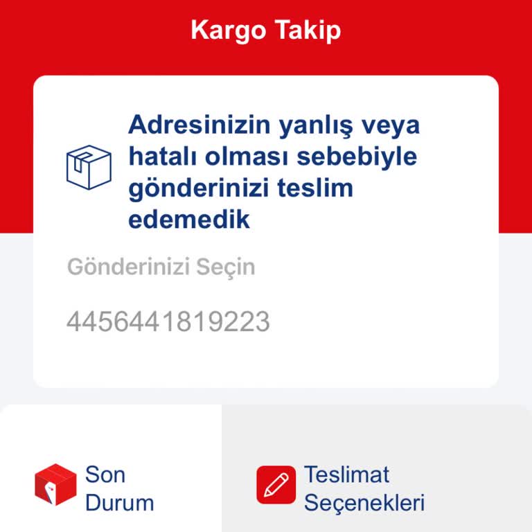 Yanlış Adres Yalanıyla Teslimat Sorunu