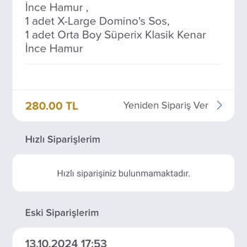 Sarımsak Kenar Pizza Siparişlerinde Sürekli Eksiklik