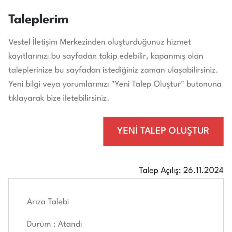 Vestel Servis Randevularında Sürekli Erteleme Ve İletişimsizlik